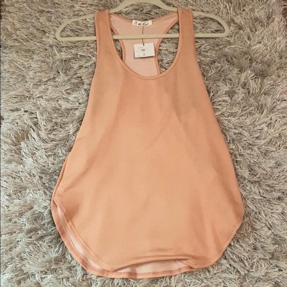Peach Razorback tank top